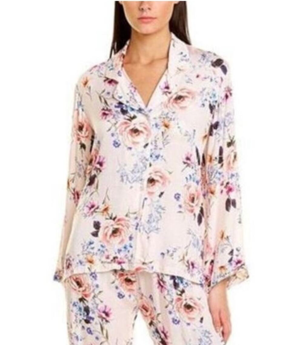Yumi Kim Snuggle Me Pajama Top XXS Pink Floral NWT